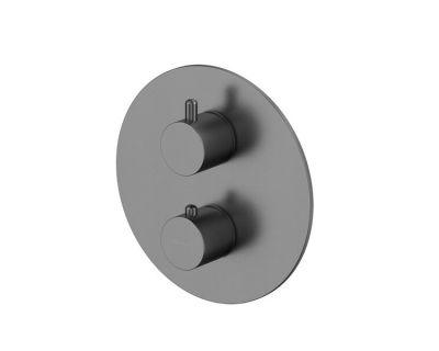 Смеситель Whitecross Y gunmetal Y1236GM для душа, термостатический, на 2 потребителя, цвет оружейная сталь