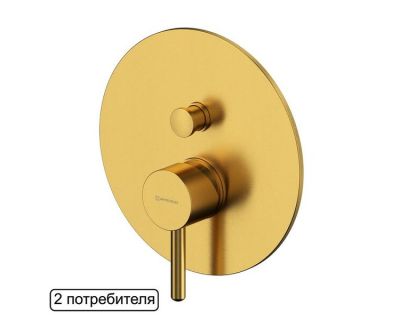 Смеситель Whitecross Y brushed gold Y1235GLB для душа, цвет брашированное золото