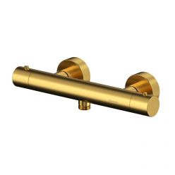 Смеситель Whitecross Y brushed gold Y1246GLB для душа, термостатический, на 1 потребителя, цвет брашированное золото