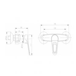 Смеситель для душа Bravat ECO-D F993158C-01