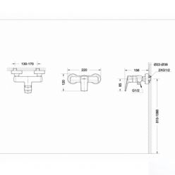 Смеситель для душа Bravat REAL F9121179CP-01