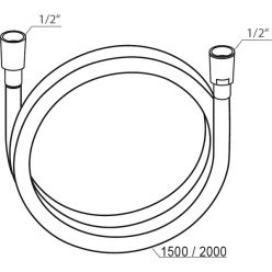 Душевой шланг Ravak SilverShine 914,02, 200 см