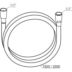 Душевой шланг Ravak SilverShine 914,02, 200 см