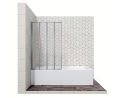 Душевая шторка для ванны Ambassador Bath Screens 16041110L, 90 складная