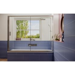 Стеклянная шторка на ванну Ambassador Bath Screens 170 16041105 раздвижная