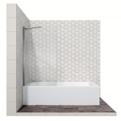 Стеклянная шторка на ванну Ambassador Bath Screens 70 16041102