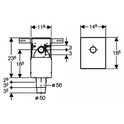 Сифон для раковины Geberit 151.120.21.1 внутристенный, хром