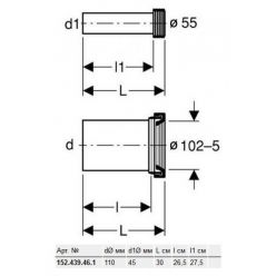 Отвод Geberit 152.439.46.1