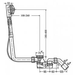 Слив-перелив Viega Multiplex 103071 без накладок
