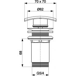 Донный клапан для умывальника Armatura 660-453-00