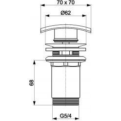 Донный клапан для умывальника Armatura 660-454-00