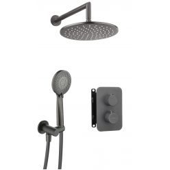 Душевая система скрытого монтажа Deante Box Titanium BXYZDEBT с термостатом титан