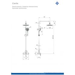 Душевая стойка Deante Cascada Corio NAC_019M хром