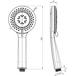 Душевой гарнитур Deante ARNIKA GOLD BR NQA_R41K брашированное золото