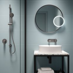 Душевой гарнитур со штангой Deante Arnika Titanium NQA_D61K титан