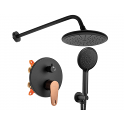 Душевая система Rea Mild Black Rose Gold P9143 чёрный
