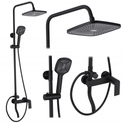 Душевая система Rea STORM BLACK P9532 черный