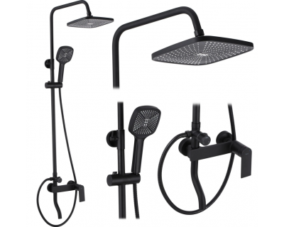 Душевая система Rea STORM BLACK P9532 черный