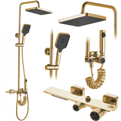 Душевая система Rea Helix GOLD P6619 золото