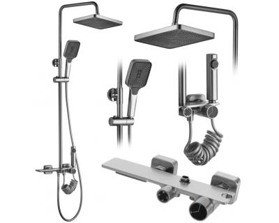 Душевая система Rea Helix nikiel matt P6622 никель матовый