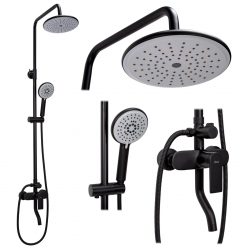 Душевая система Rea Verso Black P9145 черный