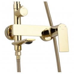 Душевая система Rea Storm gold P9531 золотой глянец