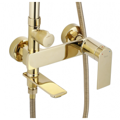 Душевая система Rea Storm gold P9531 золотой глянец
