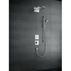 Hansgrohe Raindance Select S Душевой набор 120 3jet со штангой 90 см хром-белый матовый 26322400