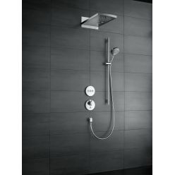 Hansgrohe Raindance Select S Душевой набор 120 3jet со штангой 90 см хром-белый матовый 26322400