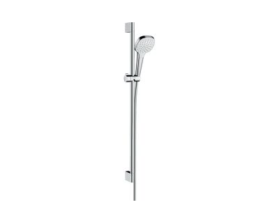 Hansgrohe Croma Select E Душевой набор 1jet со штангой 90 см хром-белый матовый 26594400