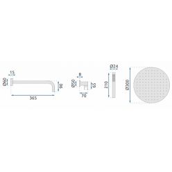 Душевая система Rea Lungo-miler TERMOSTAT, REA-P6713 черный