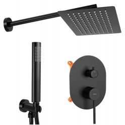 Душевая система Rea Oval Black matt P8467 черный