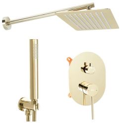 Душевая система Rea Oval Gold P8466 золото