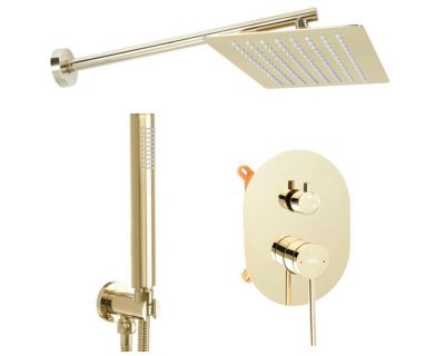 Душевая система Rea Oval Gold P8466 золото