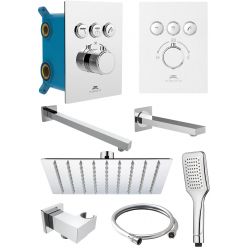 Душевая система Rubineta THERMO-2F-Olo (SQ) 625040 хром