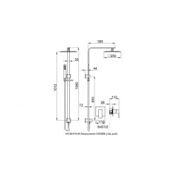 Душевая система KFA Armatura Cassini 4126-910-00 хром