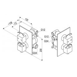 Душевая система KFA Armatura CASSINI 842-811-00 хром