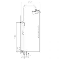 Душевая система Haiba HB24505-3 графит