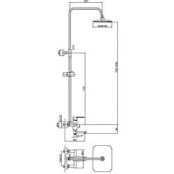 Душевая система Haiba HB2402 хром