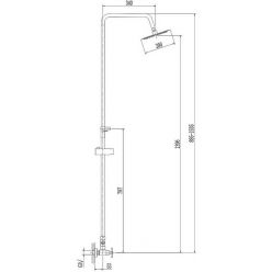 Душевая система Haiba HB24808 нержавеющая сталь