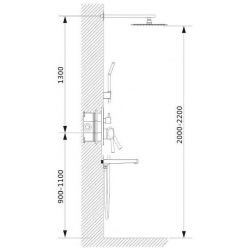 Душевая система Haiba HB81088-3 хром