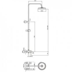 Душевая система Haiba HB2407 хром