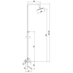 Душевая система Haiba HB24807 хром
