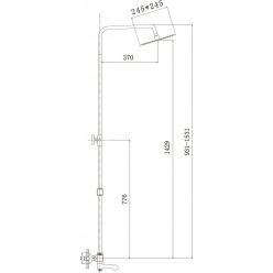 Душевая система Haiba HB2422 хром