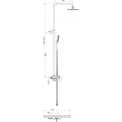 Душевая система Maxonor PURE LIFE PLEASURE PL2486 хром