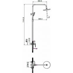 Душевая система Maxonor PURE LIFE MN2471-7 черный