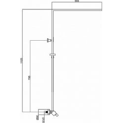 Душевая система Maxonor PURE LIFE MN2489-7 черная