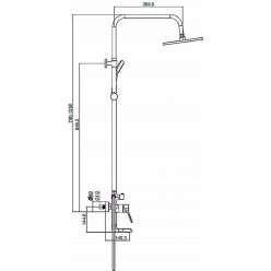 Душевая система Maxonor PURE LIFE MN2478 хром