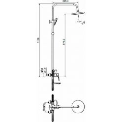 Душевая система Maxonor PURE LIFE MN2473 хром