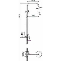 Душевая система Maxonor PURE LIFE MN2471 хром